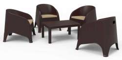 Olivya 4 PCS Armchair Set - Thumbnail
