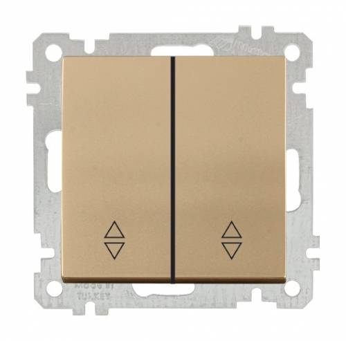 One Gang Two Way Switch (Commutator Va-Et-Vient) White with Screw