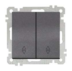 One Gang Two Way Switch (Commutator Va-Et-Vient) White with Screw - Thumbnail