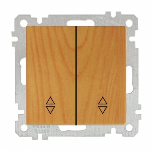 One Gang Two Way Switch (Commutator Va-Et-Vient) White with Screw