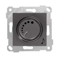 Rita Mechanism+Plate Audio Switch White - Thumbnail