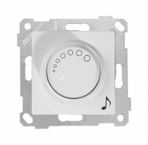 Rita Mechanism+Plate Audio Switch White
