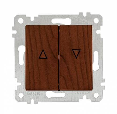 Rita Mechanism+Plate Blind Switch White (Control Switch) with Screw