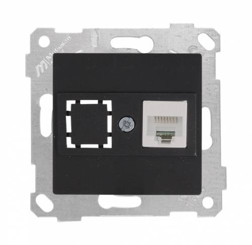 Rita Mechanism+Plate Data Socket 1*Rj45 (Cat5E)-White