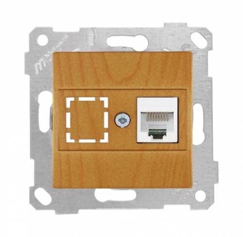 Rita Mechanism+Plate Data Socket 1*Rj45 (Cat5E)-White