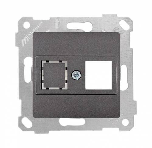 Rita Розетка компьютерная 1*RJ45 (без коннектора), белый цвет