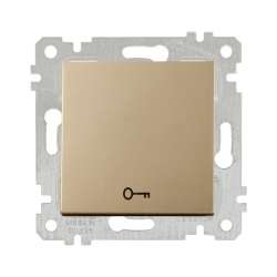 Rita Mechanism+Plate Door Switch White - with Screw - Thumbnail