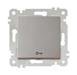 Rita Mechanism+Plate Door Switch White - with Screw - Thumbnail