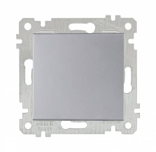 Rita Mechanism+Plate Double Pole Switch White (easy connection)