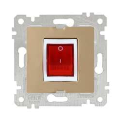 Rita Mechanism+Plate Heather Switch White- with Screw - Thumbnail