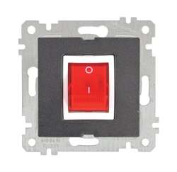 Rita Mechanism+Plate Heather Switch White- with Screw - Thumbnail