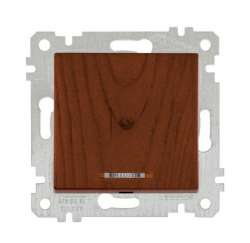 Rita Mechanism+Plate Illuminated One (220V) Gang One Way Switch White - with Screw - Thumbnail