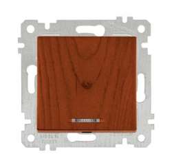 Rita Mechanism+Plate Illuminated One (220V) Gang One Way Switch White - with Screw - Thumbnail