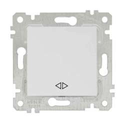 Rita Mechanism+Plate One Gang Intermediate Switch White - with Screw - Thumbnail
