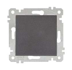 Rita Mechanism+Plate One Gang One Way Switch with Screw White - Thumbnail