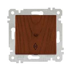 Rita Mechanism+Plate One Gang Two Way Switch (Va-Et-Vient) (with Screw) - Thumbnail