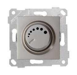 Rita Mechanism+Plate RL Illuminated Dimmer 1000W White - Thumbnail