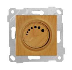 Rita Mechanism+Plate RL Illuminated Dimmer 600W White - Thumbnail