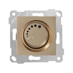 Rita Mechanism+Plate RL Illuminated Dimmer 600W White - Thumbnail