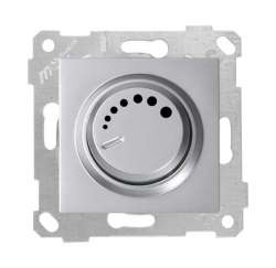 Rita Mechanism+Plate RL Illuminated Dimmer 600W White - Thumbnail