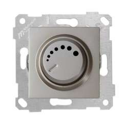 Rita Mechanism+Plate RL Illuminated Dimmer 600W White - Thumbnail