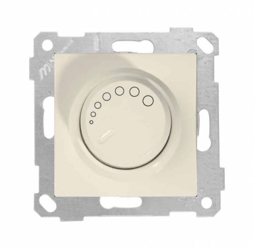 Rita Mechanism+Plate RL Illuminated Dimmer 600W White