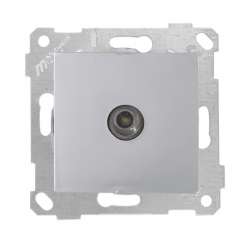 Rita Mechanism+Plate SAT Socket (Through) 4Db/F Connector White - Thumbnail
