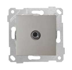 Rita Mechanism+Plate SAT Socket (Through) 4Db/F Connector White - Thumbnail
