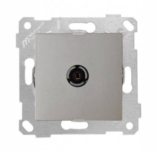 Rita Mechanism+Plate TV Socket (Dead End) White