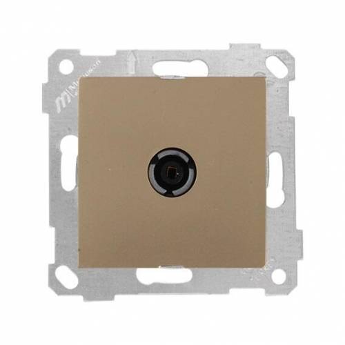 Rita Mechanism+Plate TV Socket (Through) 11Db White