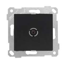 Rita Mechanism+Plate TV Socket (Through) 11Db White - Thumbnail