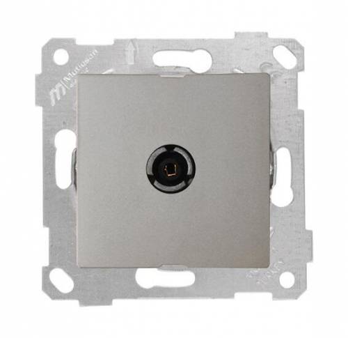 Rita Mechanism+Plate TV Socket (Through) 11Db White