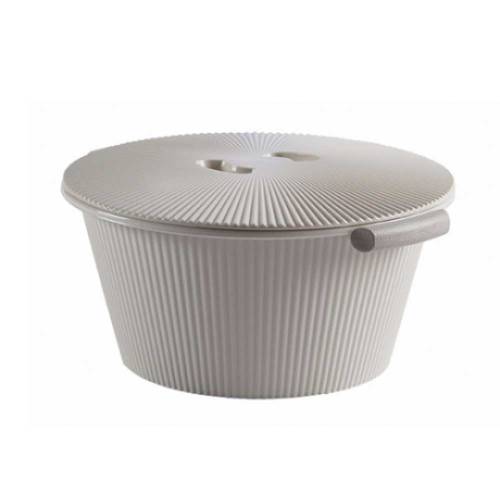 Sapphire Round Washbowl With Cover