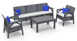 Ensemble de fauteuils en rotin 5PCS Santana - Thumbnail