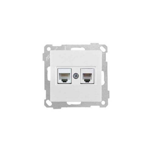 Telefon Data Prizi (Rj12 Cat5E) Beyaz