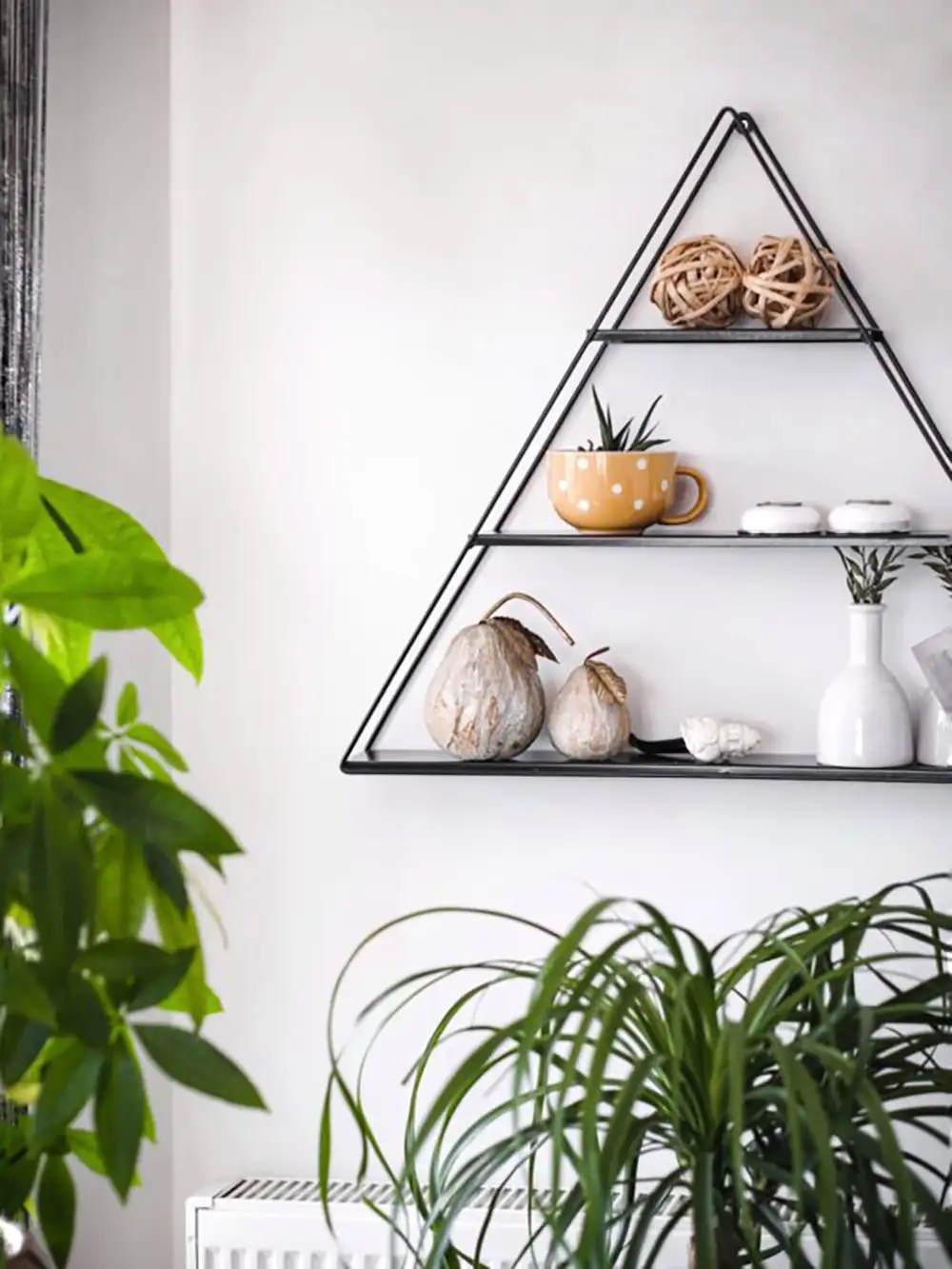 Triangle Shaped Wall Shelf (Metal Sheet Shelf)