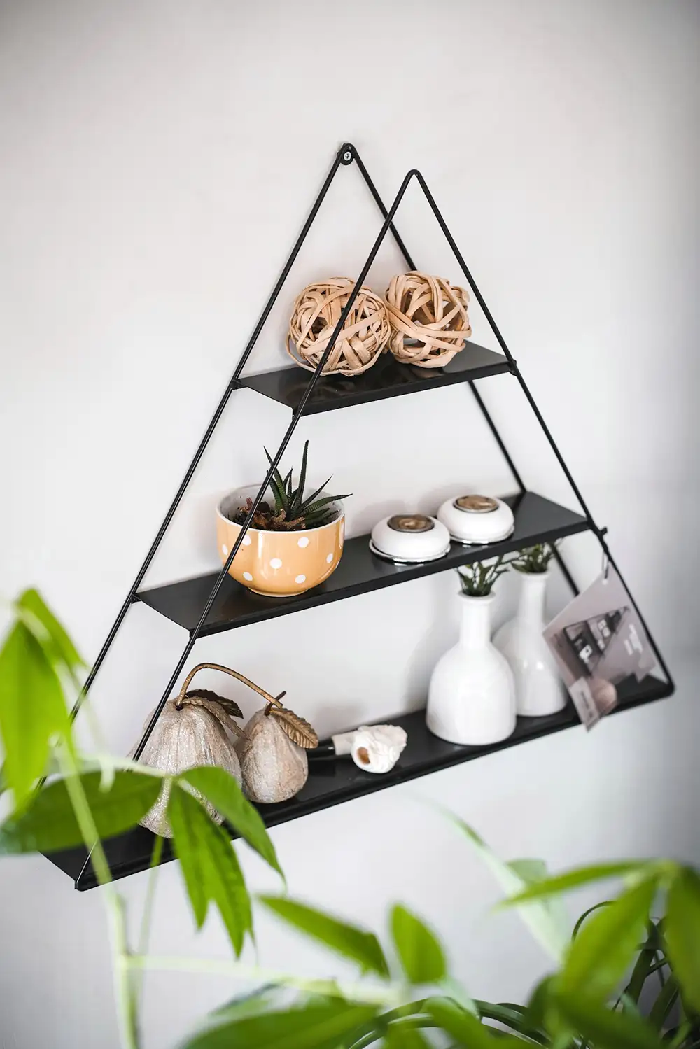 Triangle Shaped Wall Shelf (Metal Sheet Shelf)