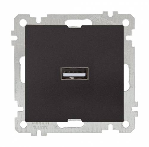 кнопка Одинарный USB разъем для зарядки, белый цвет