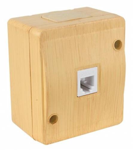 Surface Mounted Data Socket 1*Rj45 (Cat5E) White