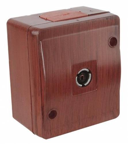 ТВ Розетка (Концевая), Наружный, Степень защиты IP 44, Белый цвет