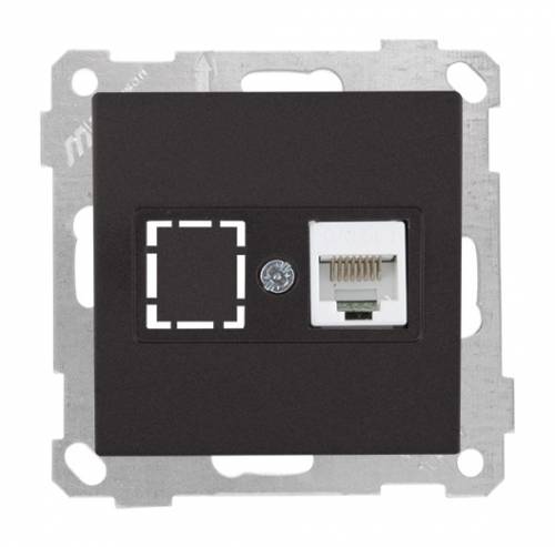 White Data Socket 1*Rj45 (Cat5E)