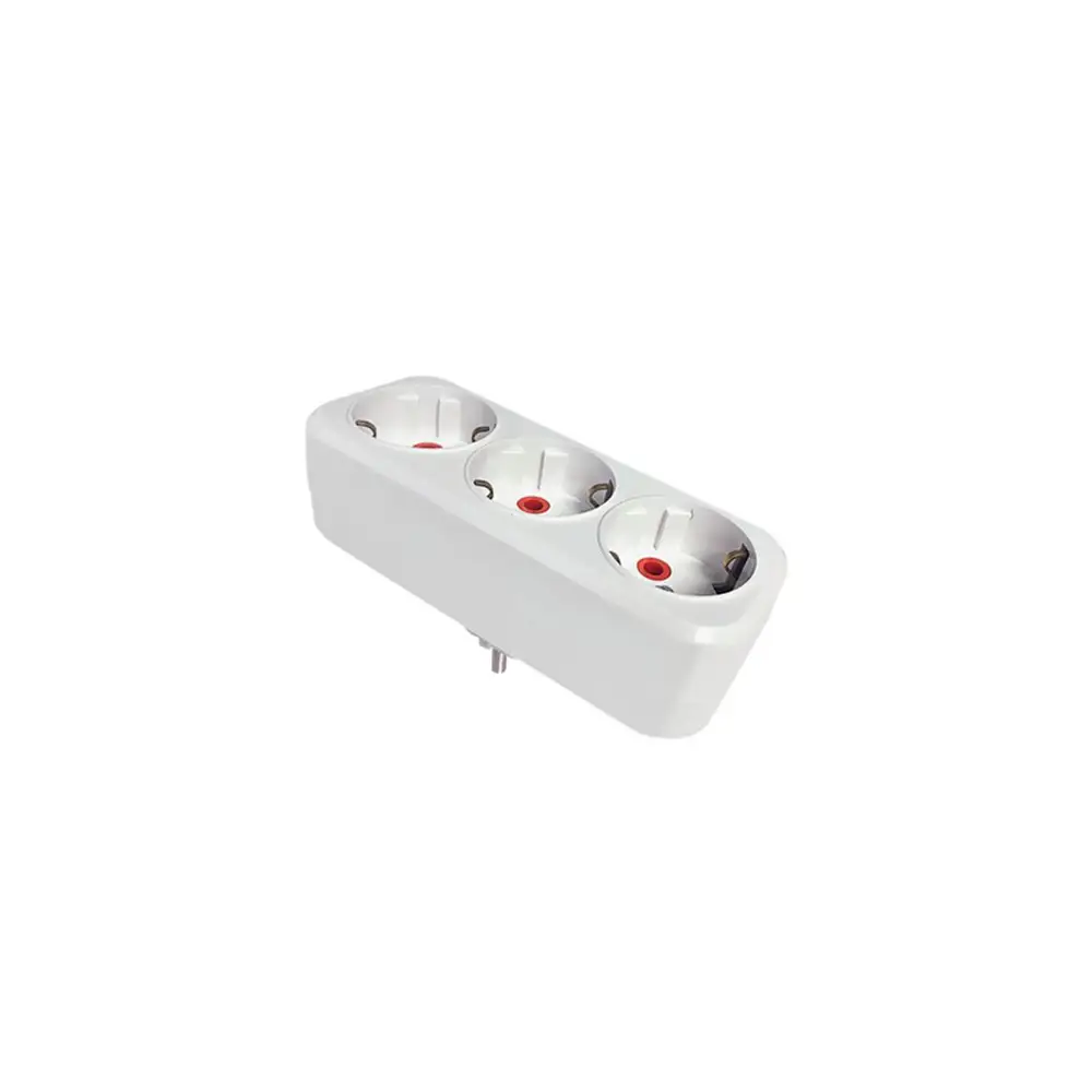4 Gang Socket Adapter (Flat Type) - Thumbnail