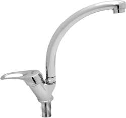 Spring - Robinet de cuisine Ø 40 (forme de cygne) Tuyau en acier inoxydable de 1ère qualité - Installation facile