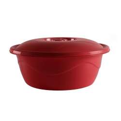 Wavy Design Washbowl With Cover - Thumbnail