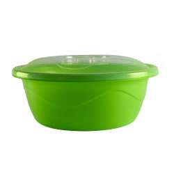 Wavy Design Washbowl With Cover - Thumbnail