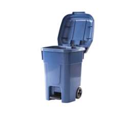 Lux Pedal Trash Container with Wheels - Thumbnail