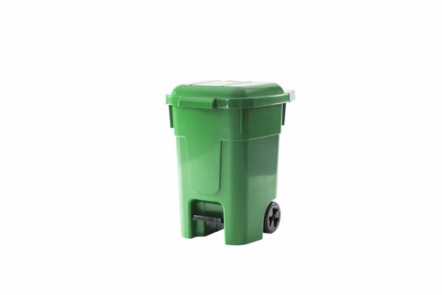 Pedal Trash Container with Wheels