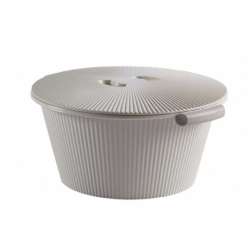 Violet House - Lavabo rond en saphir de 8 litres avec couvercle Violet House - Lavabo rond en saphir de 8 litres avec couvercle