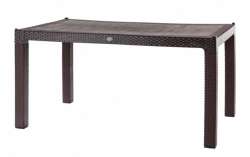 90x150 Rattan Trend Lux Table (Without Glass) - Thumbnail
