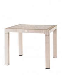 90x90 Rattan Trend Lux Table (Without Glass) - Thumbnail